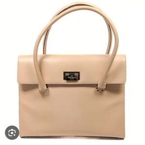 Kate Spade Tan Satchel Work Laptop Bag EUC